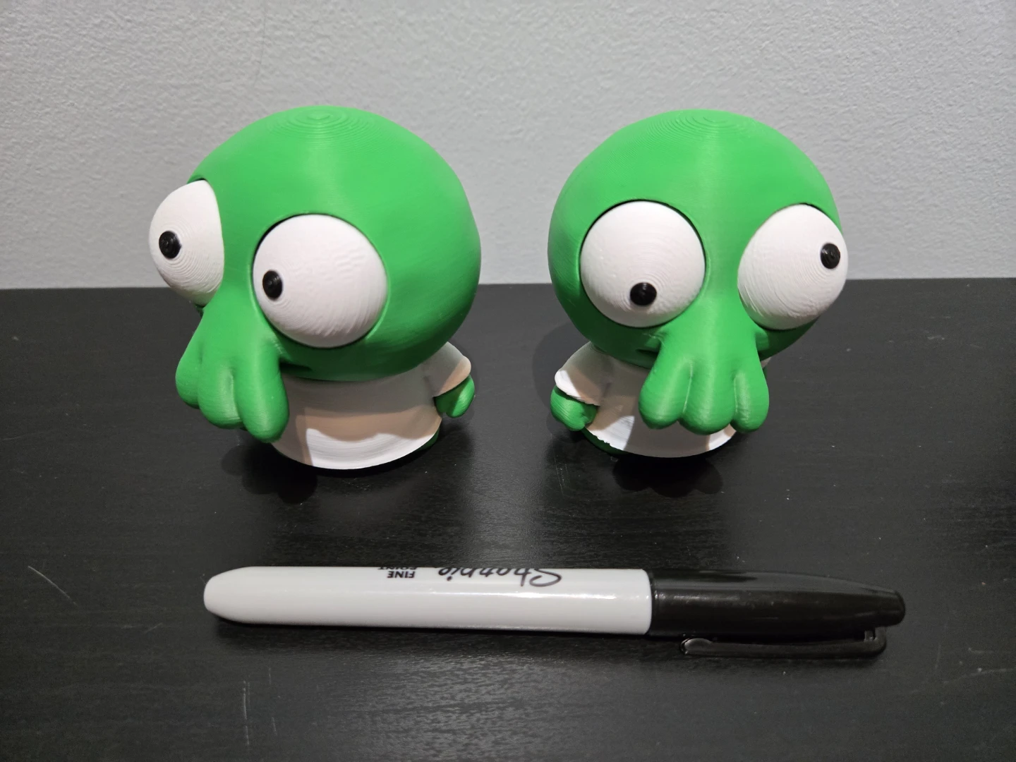 3D Printed Green Cthulhu Figures - photo 3
