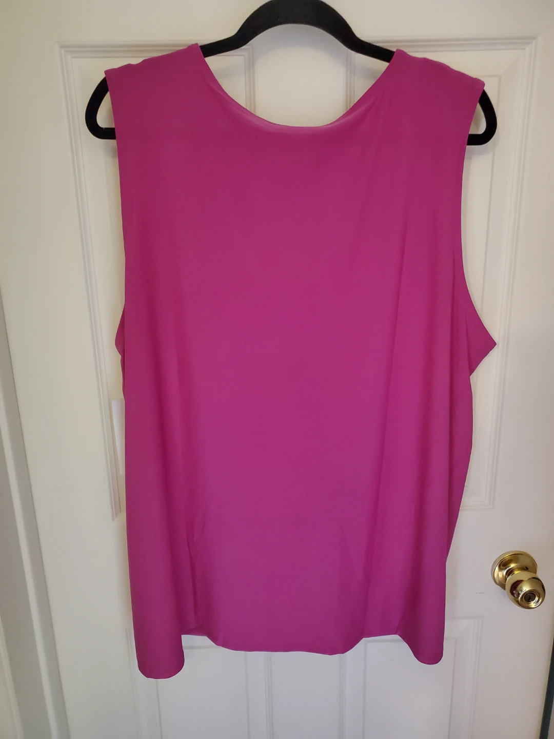 Plus Size Pink Sleeveless Zip-Front Top - photo 3