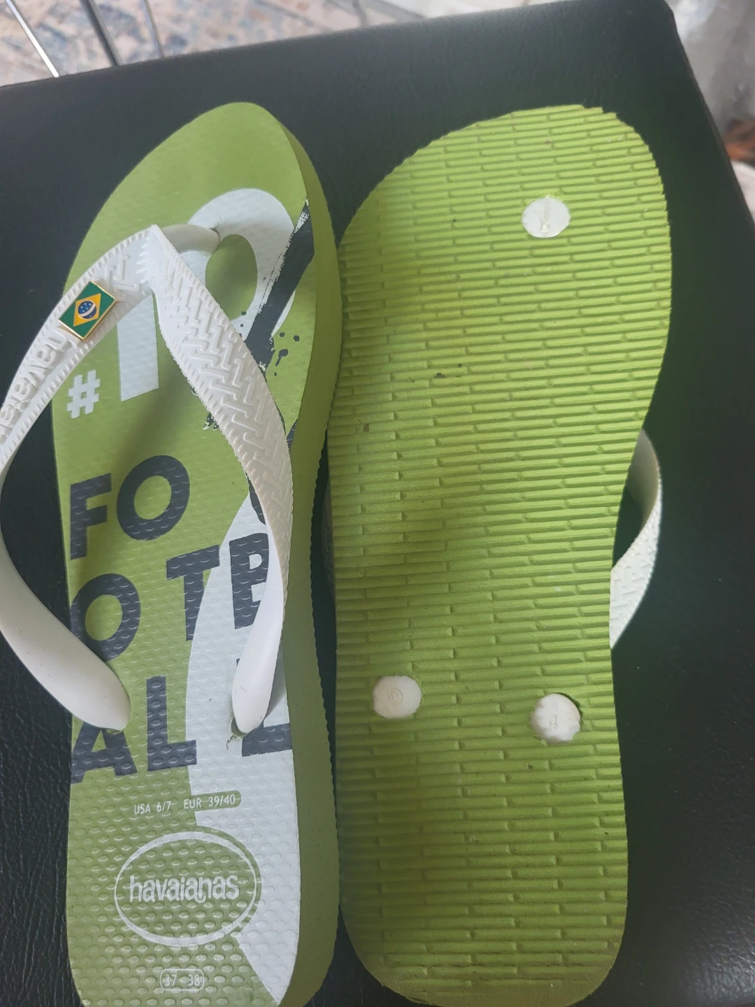 Havaianas Flip Flops Size 6/7 Green - photo 2
