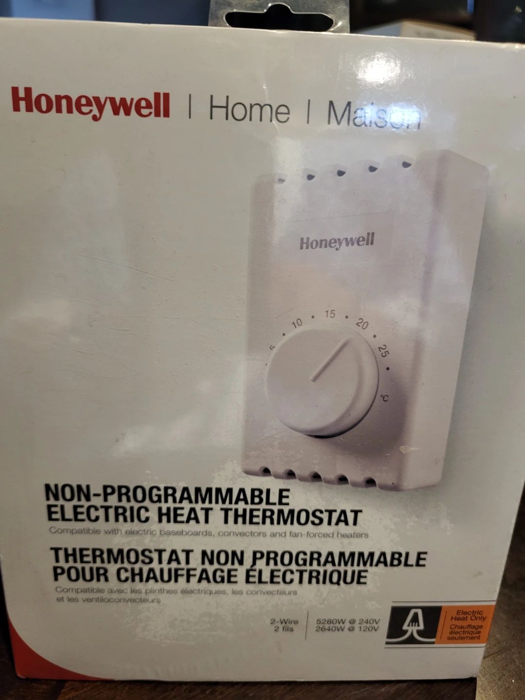 Honeywell Non-Programmable Electric Heat Thermostat