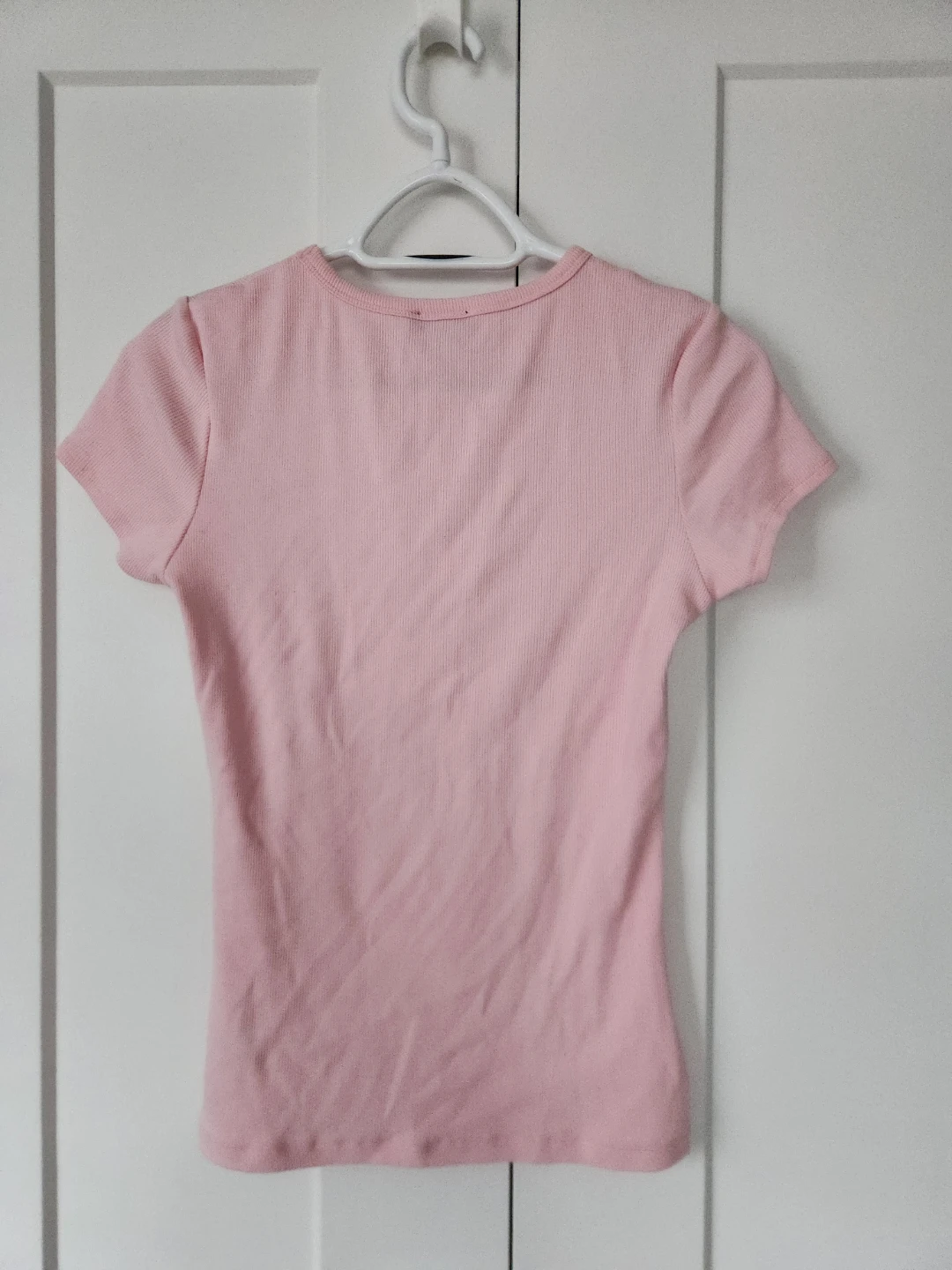 Dynamite Pink Ribbed T-Shirt - photo 3