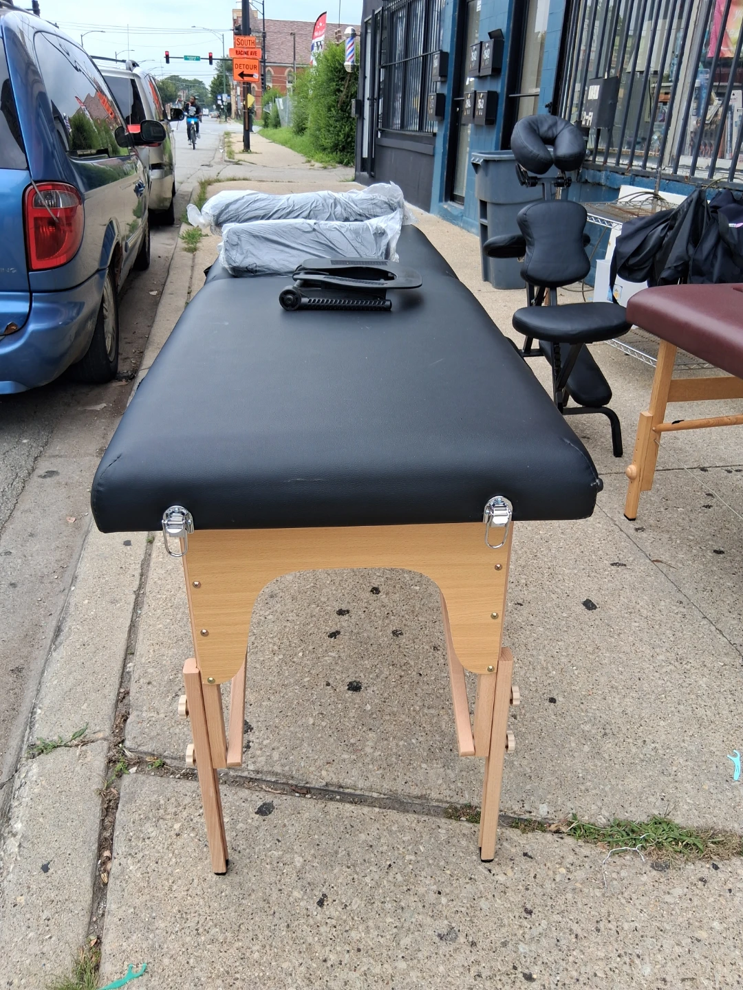 Black message table like new - photo 4