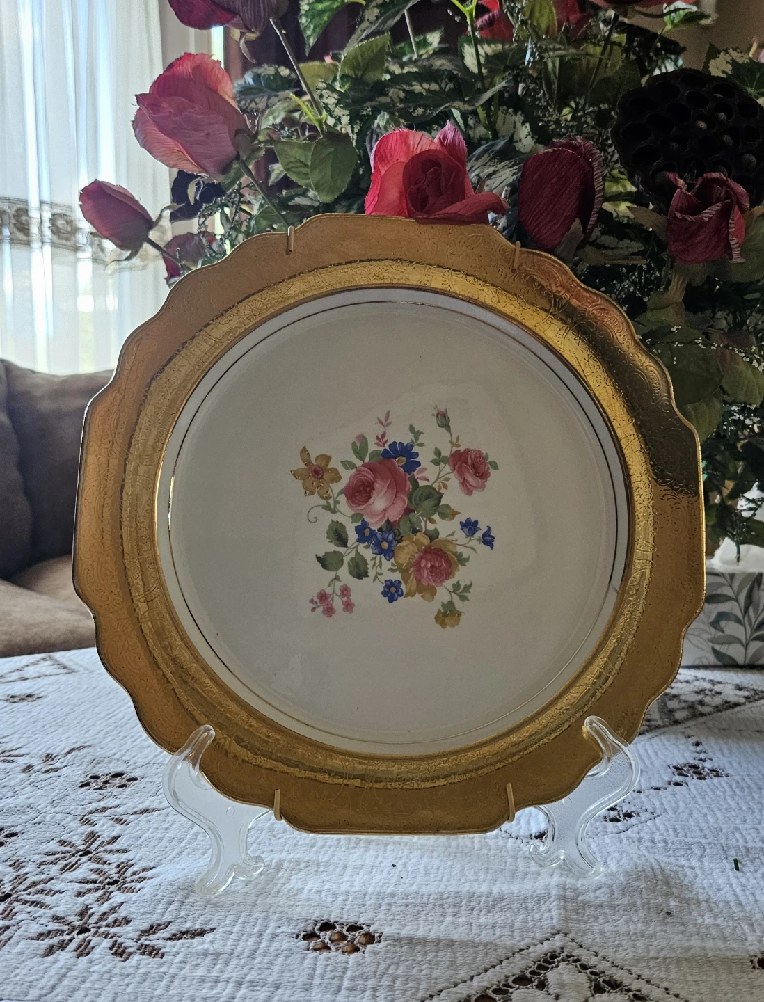 Vintage 1936 W.S. George LIDO Dinner Plate, Darlene China Co. - photo 3