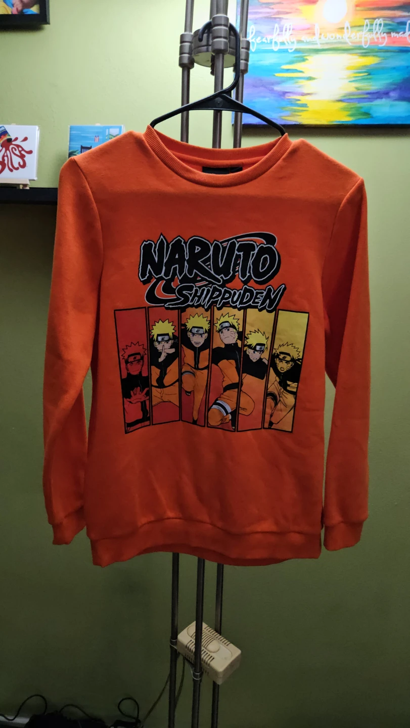 Naruto Shippuden Orange Graphic Sweatshirt