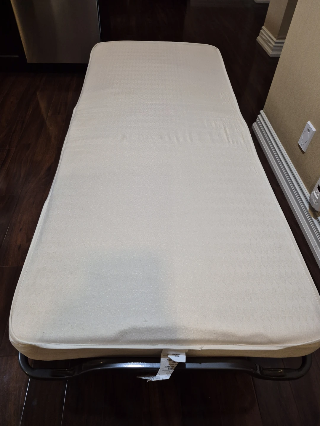 Twin Size Rollaway Bed with Memory Foam Mattress, Foldable - photo 3