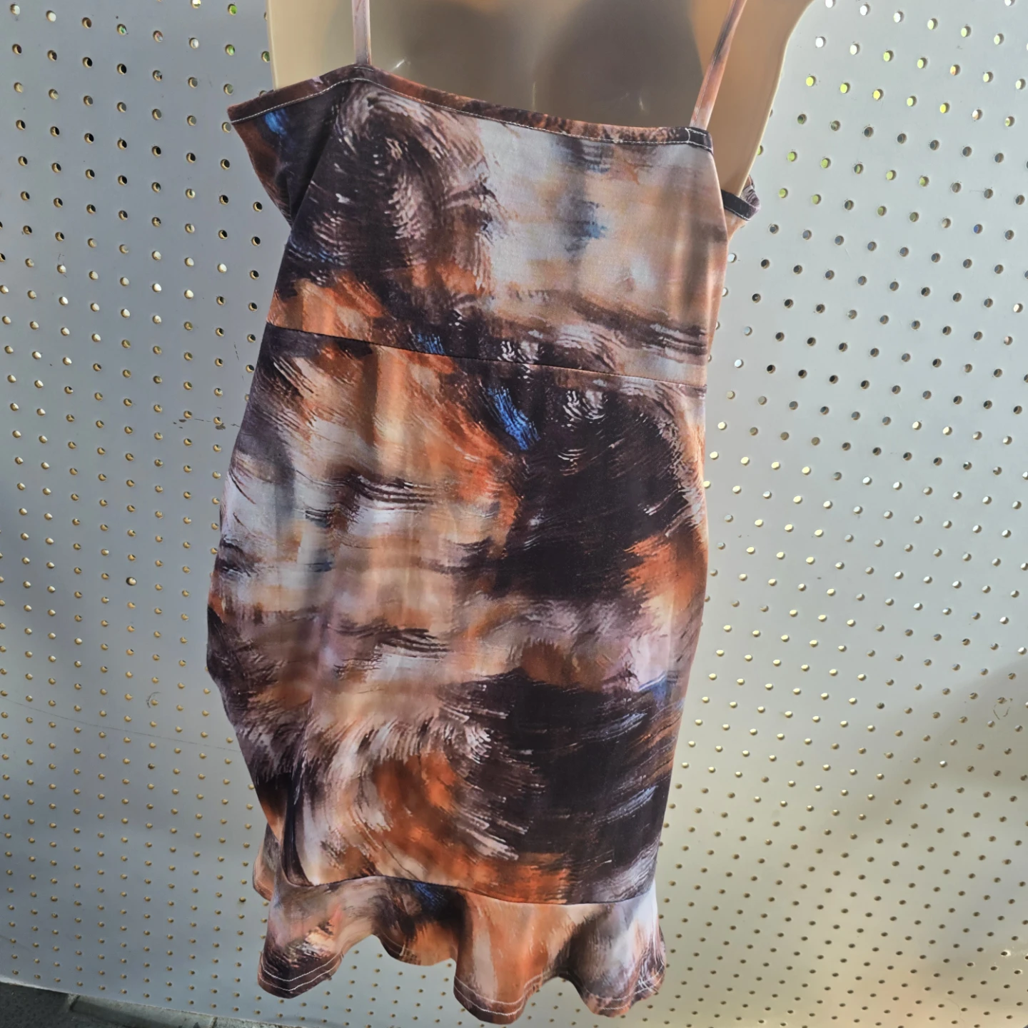 Abstract Print Ruched Bodycon Dress - photo 2