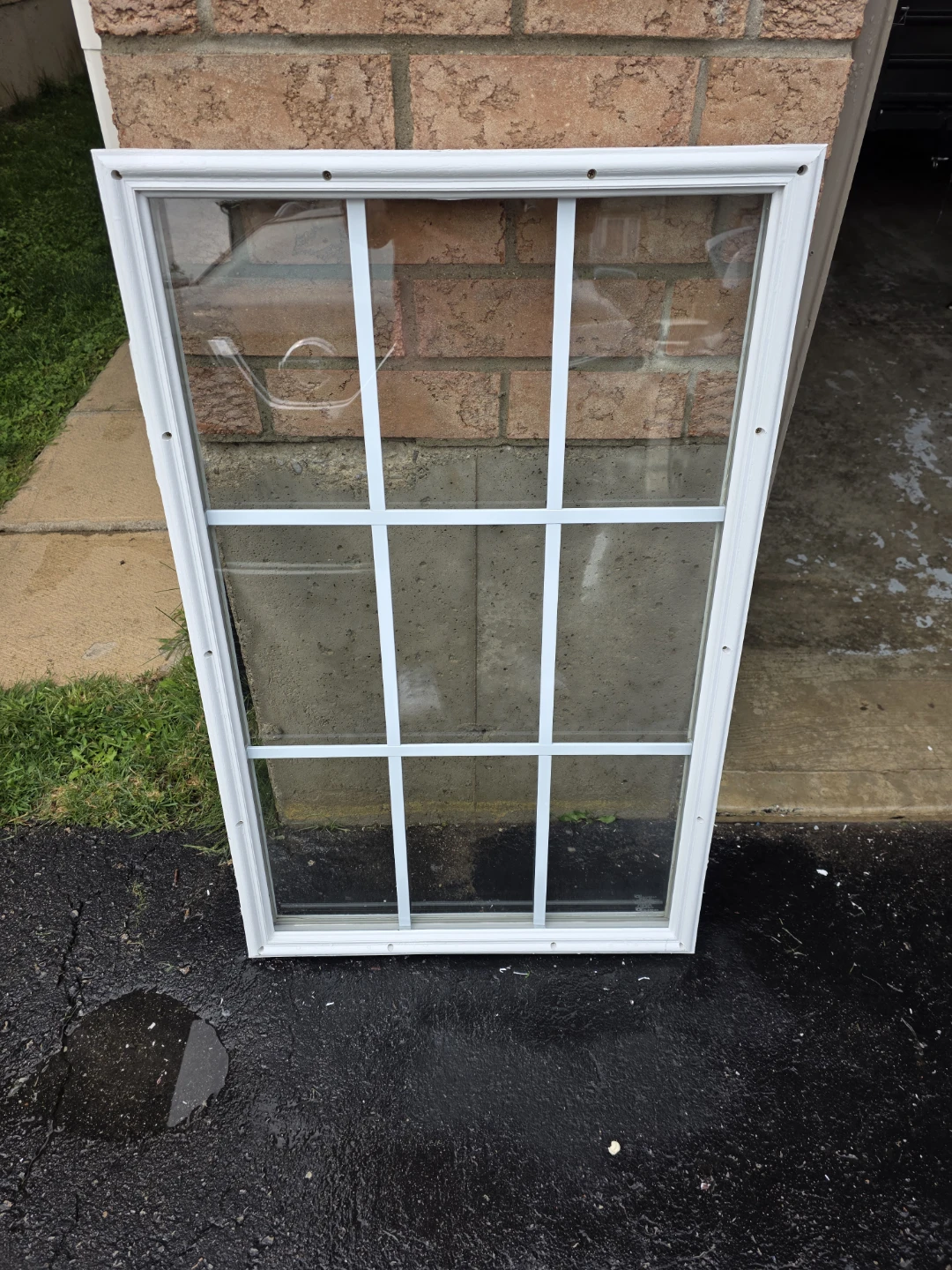 White Window Pane with Grids