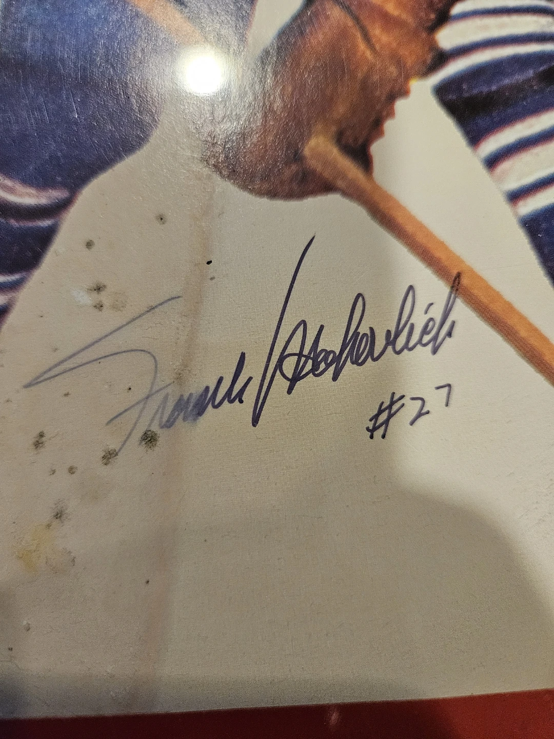 Frank Mahovlich Toronto Maple Leafs Signed 8 x 10 - photo 2