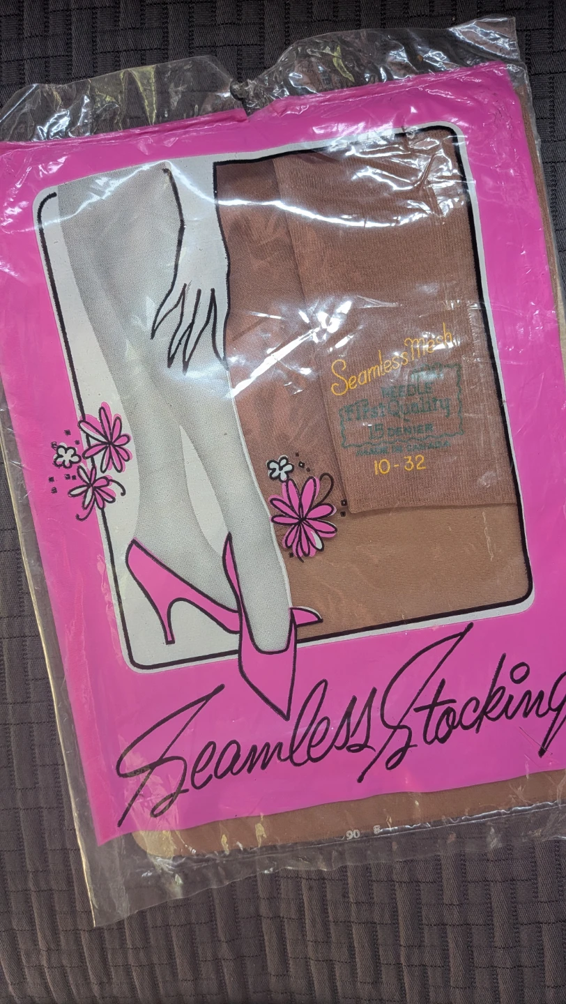 Vintage Seamless Stockings size 10