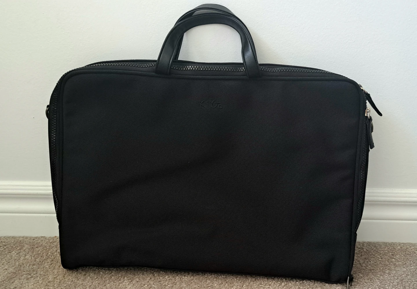 Kityo Black Laptop Bag with dust bag