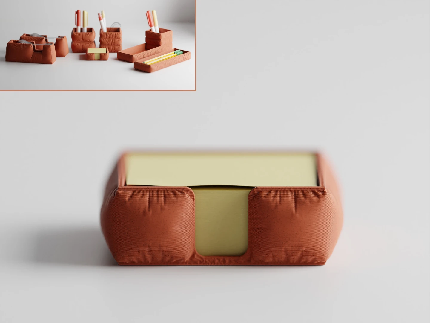 Terracotta Desk Organizer Set - photo 2