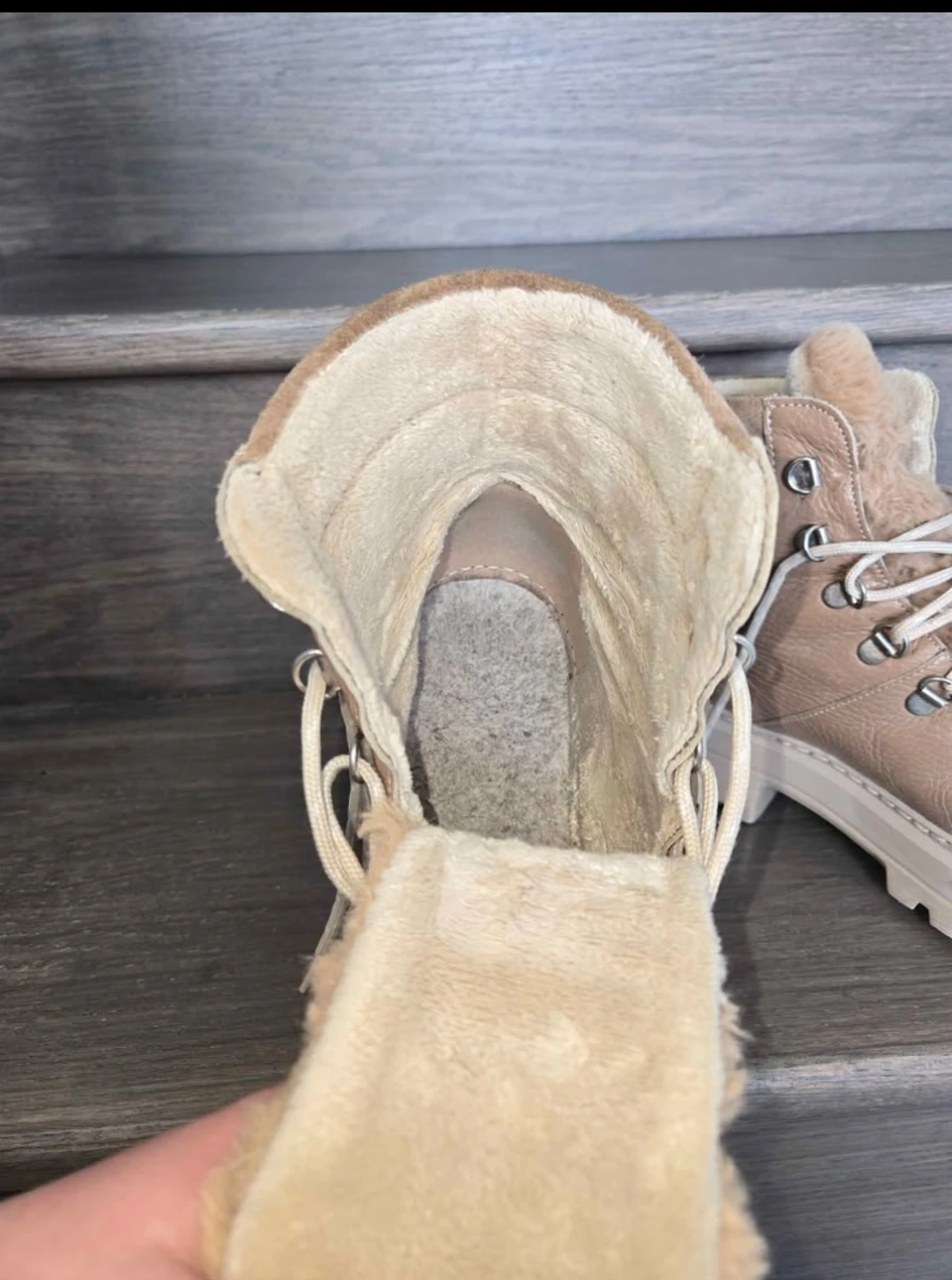 RKO Lace-up Fur Lined Boots - Size 38 - photo 3