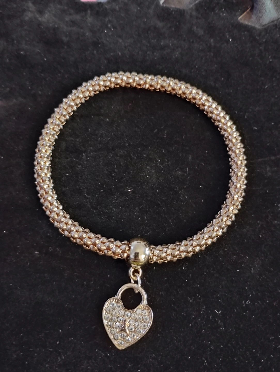 Gold Plated Heart Charm Bracelet - photo 2