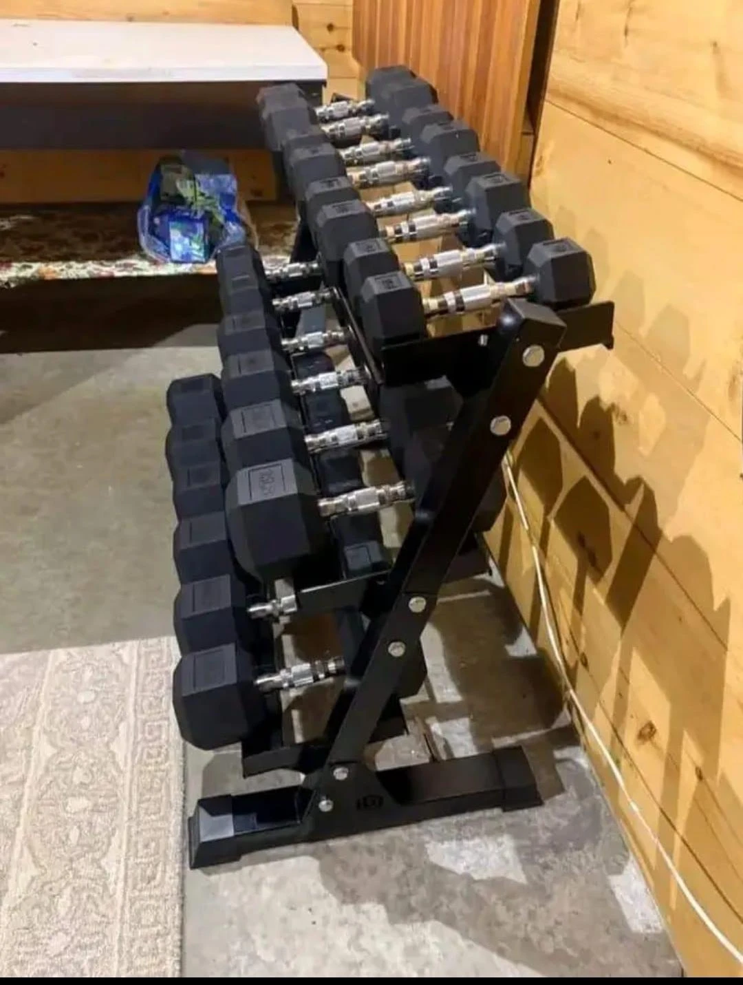 DUMBBELLS WITH RACK AND BENCH - photo 3