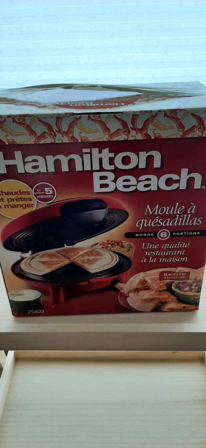 Hamilton Beach Quesadilla Maker-New - photo 3