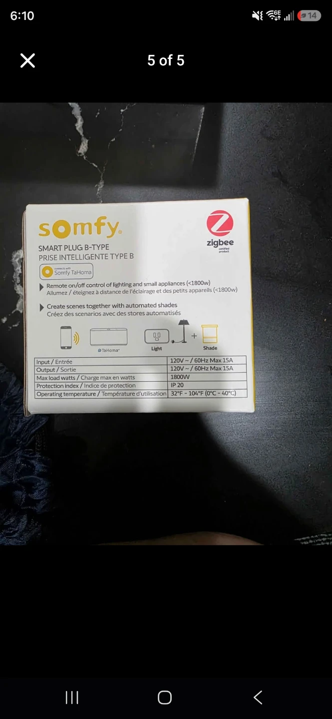 Somfy Smart Plug Type B - photo 5