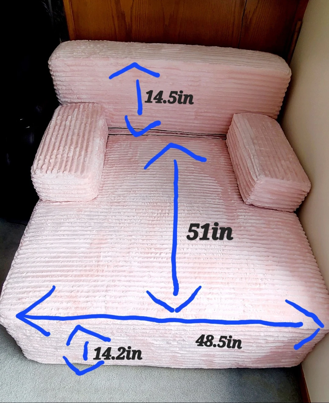 Pink Sofabed - photo 3