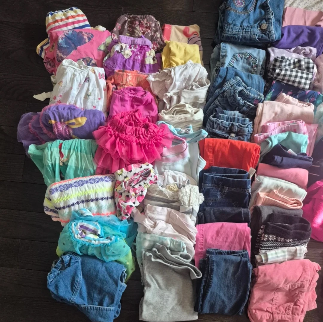 Huge 123pc Toddler Girls Clothes Bundle - photo 4