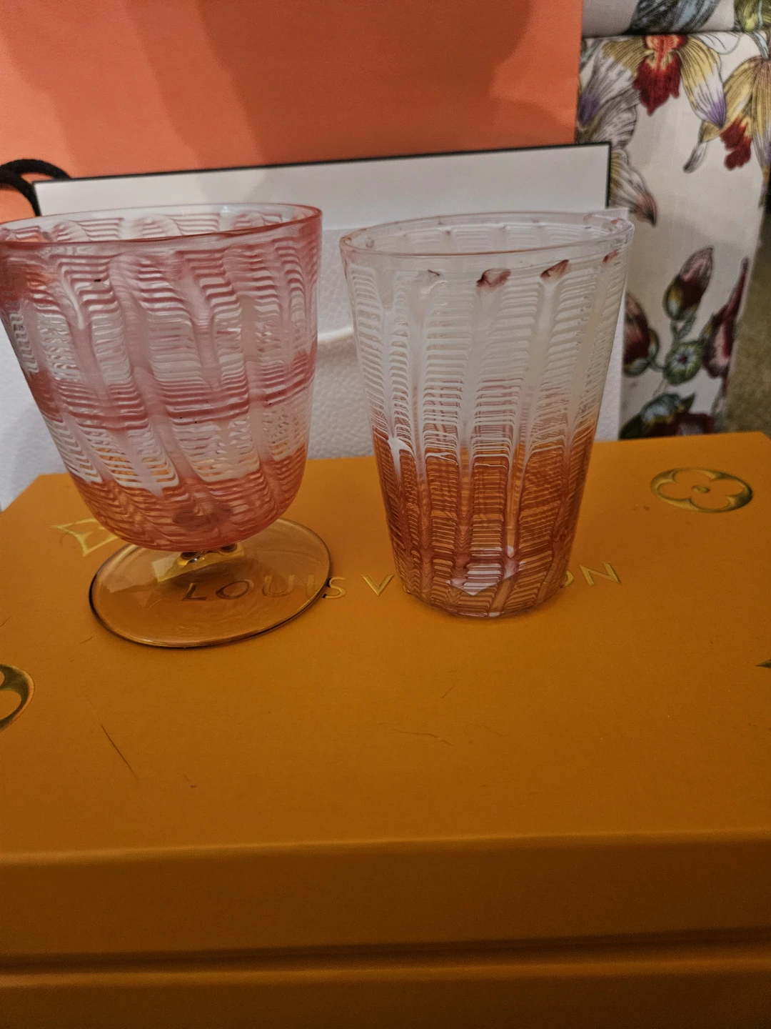 West Elm Antropolopie Fara Borosicate Glasses Set of two