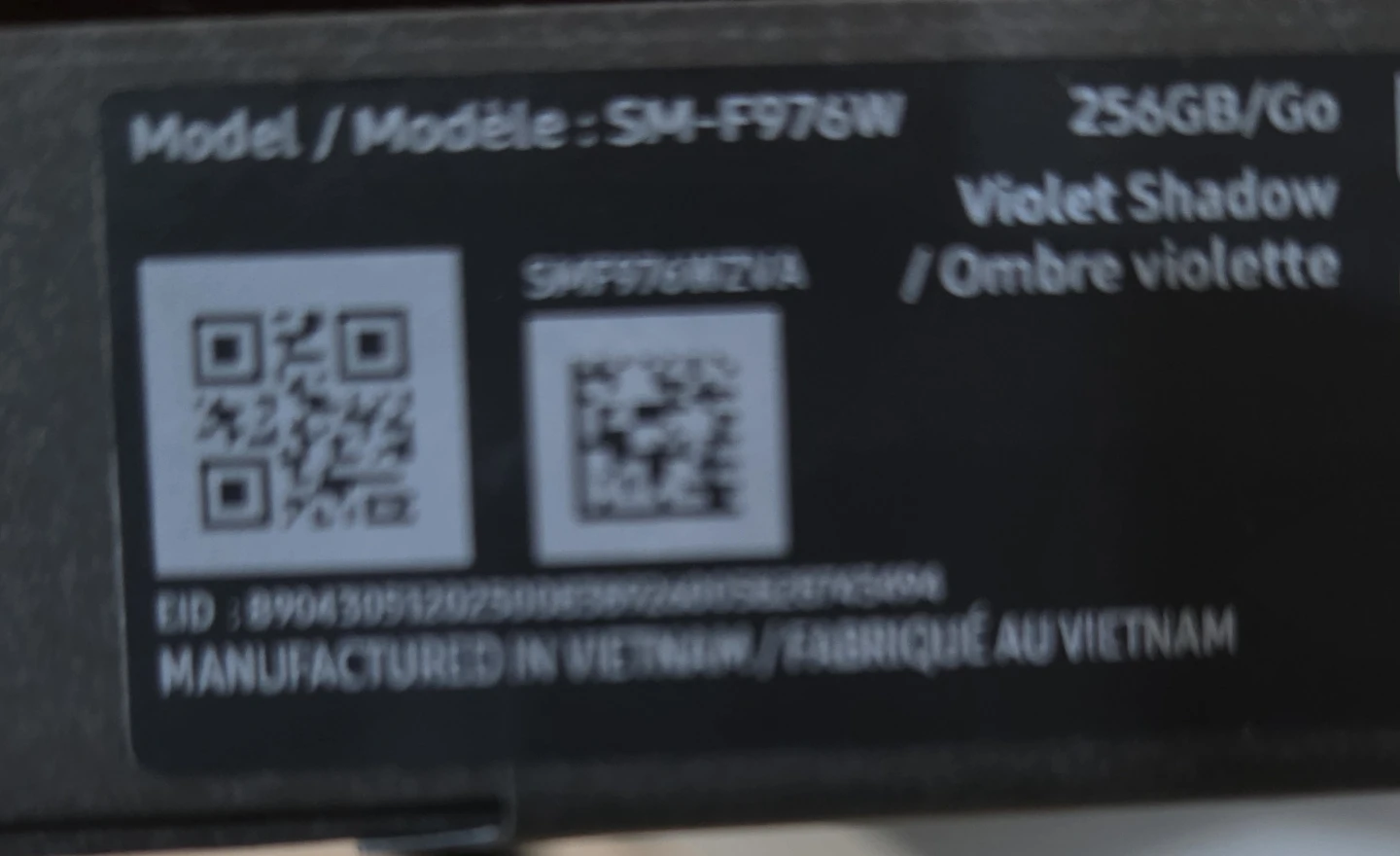 Samsung Galaxy Z Fold Ultra 256GB Violet Shadow - photo 2