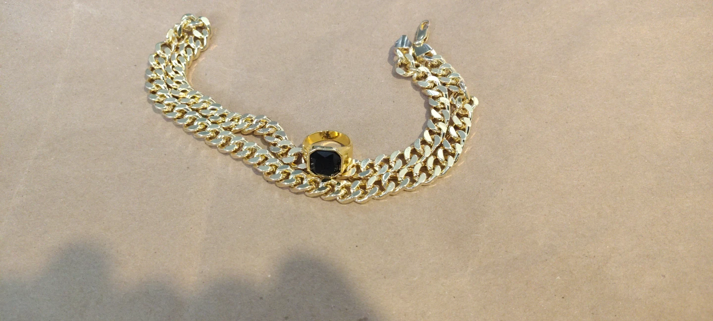 Gold tone Chain and Ring Set - photo 4