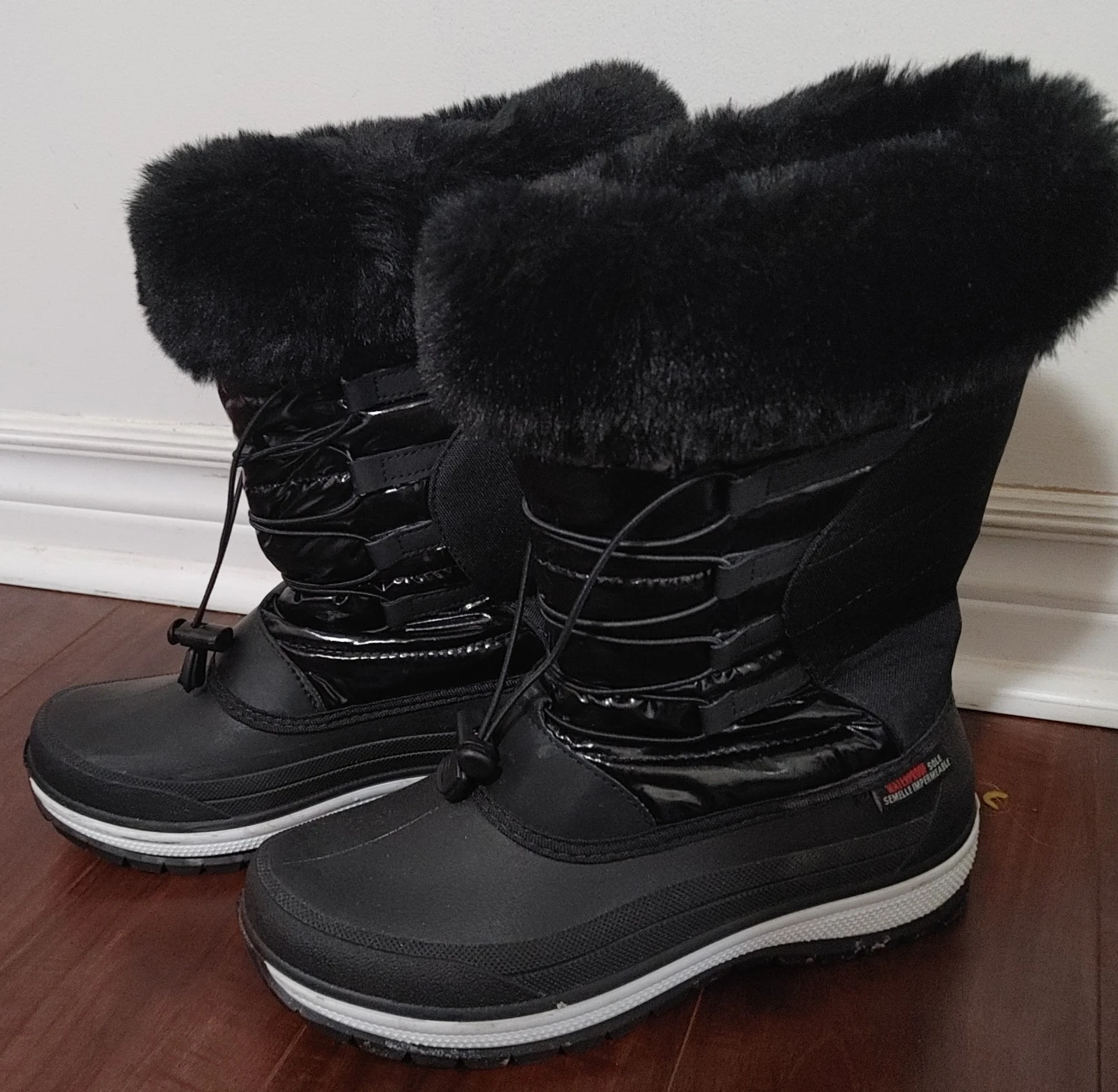 Black Snow Tall Boots