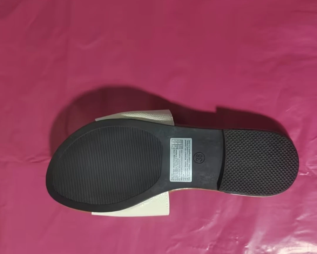 STEP UP Cream and Brown Slide Sandals - photo 5