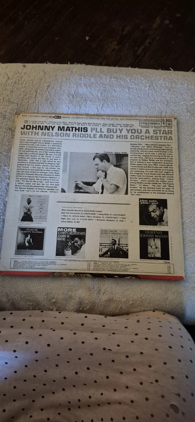 Johnny Mathis I'll Buy You a Star Vinyl Record - photo 2