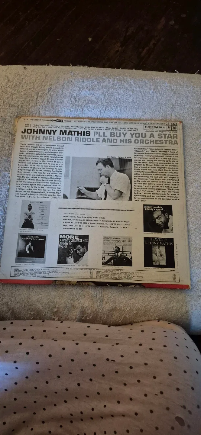 Johnny Mathis I'll Buy You a Star Vinyl Record - photo 2