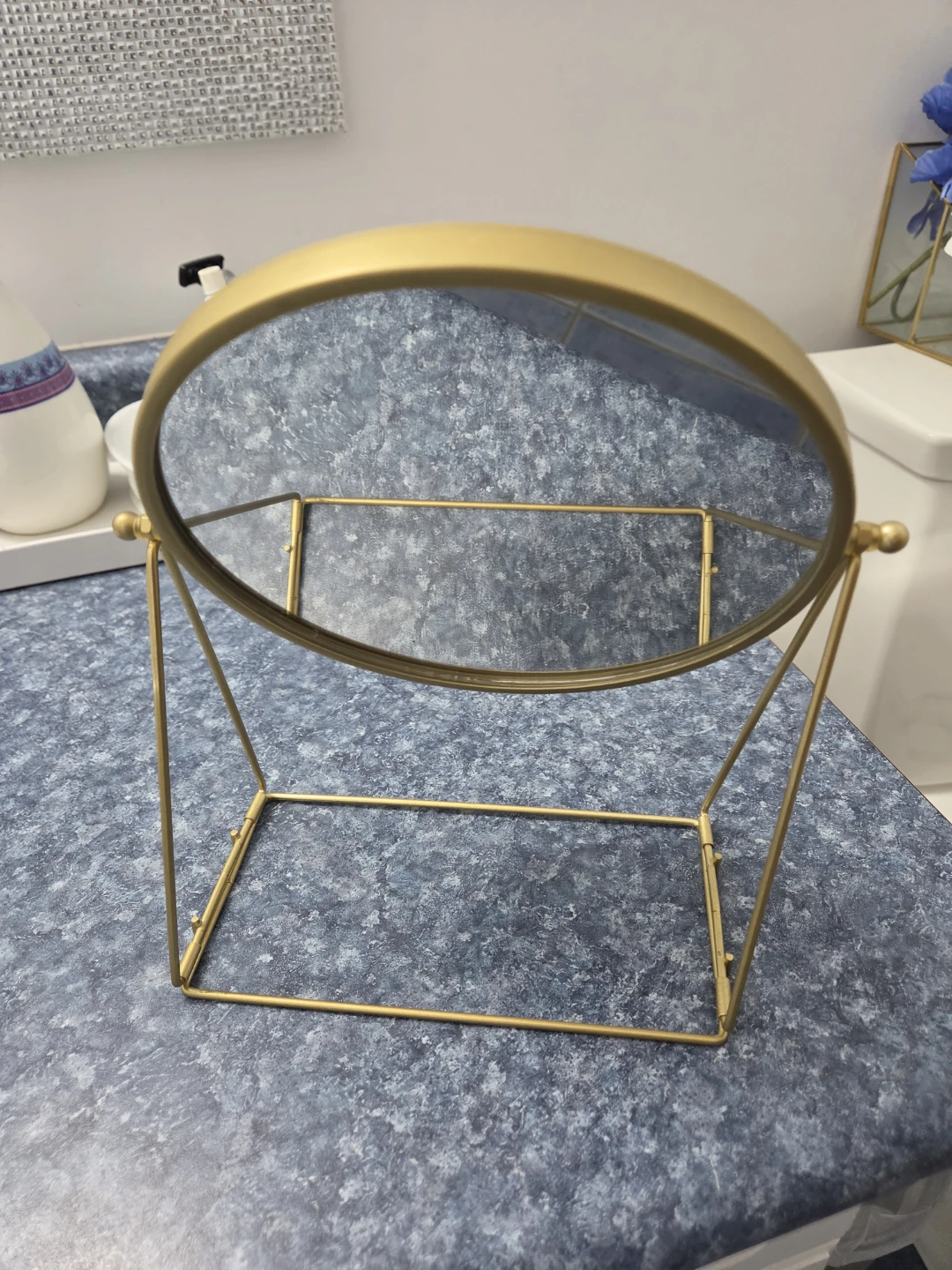 Gold Round Vanity Mirror