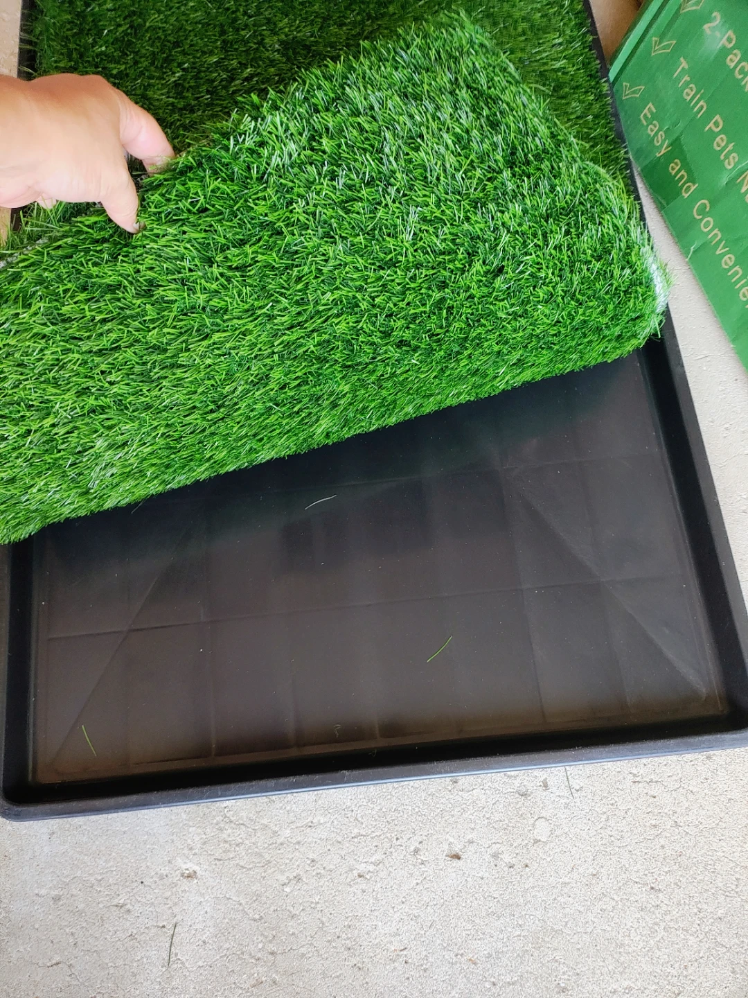 Loobani Potty Patch 35"x25" 2-Pack Dog Potty Replacement Turf - photo 4