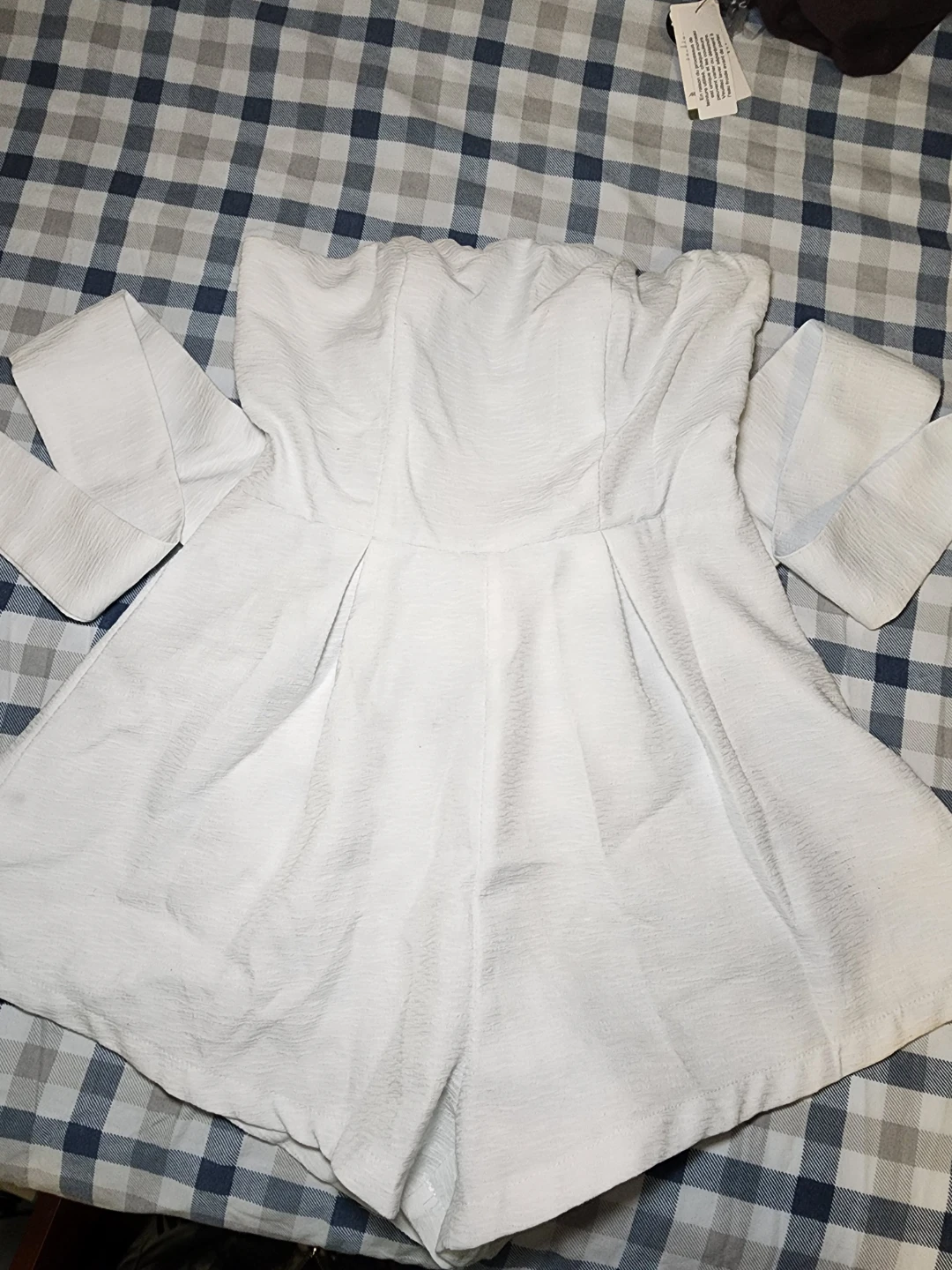 White Fox Strapless Romper - photo 3