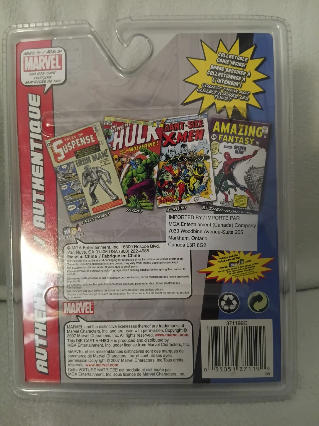 Marvel Authentics Die-Cast Series Car and Collectible Comic - photo 3