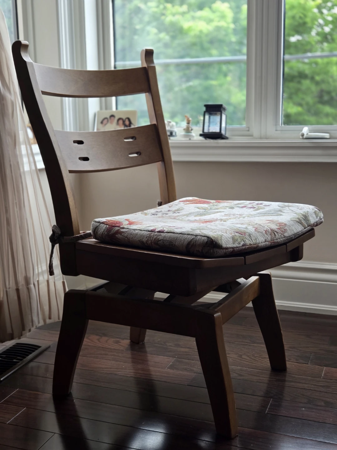 80$ for 3. Wooden Swivel Chair