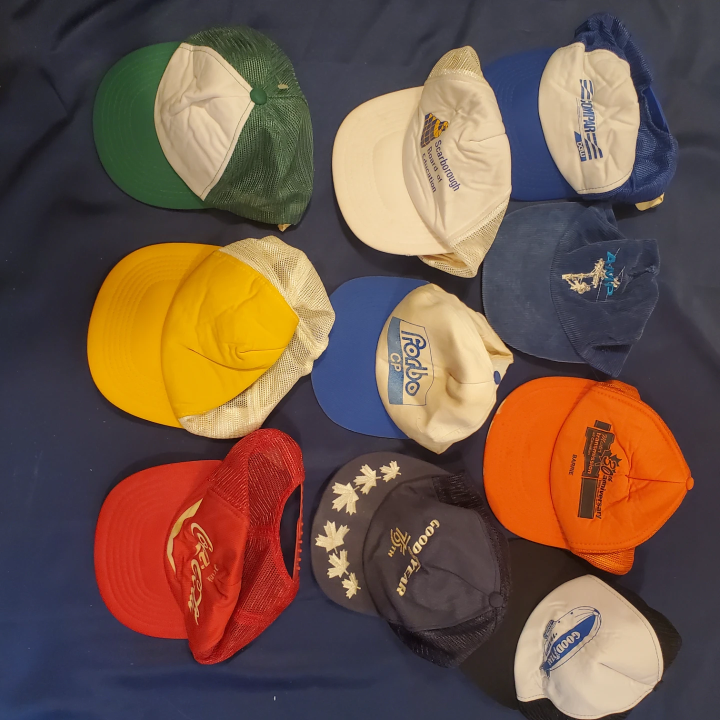 Vintage corporate logo Baseball Caps