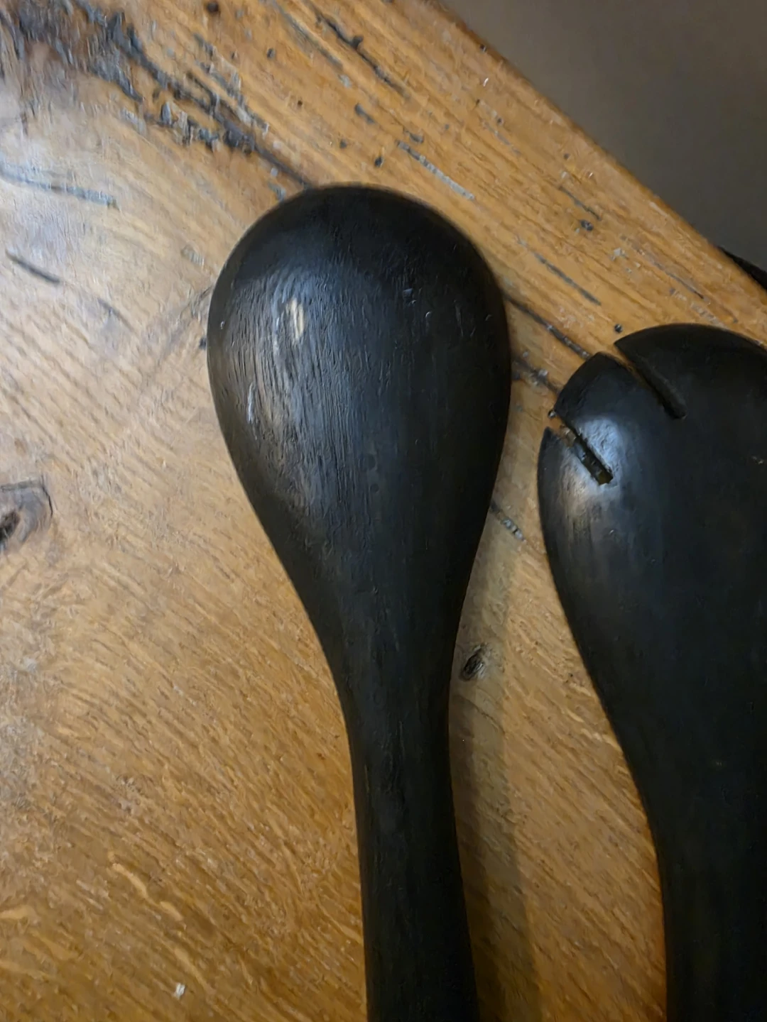 Crate & Barrel Wooden Salad Seving Spoons - photo 5