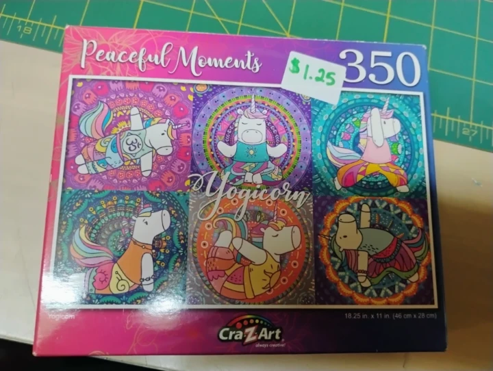 CraZArt Peaceful Moments Yoga Unicorns Puzzle