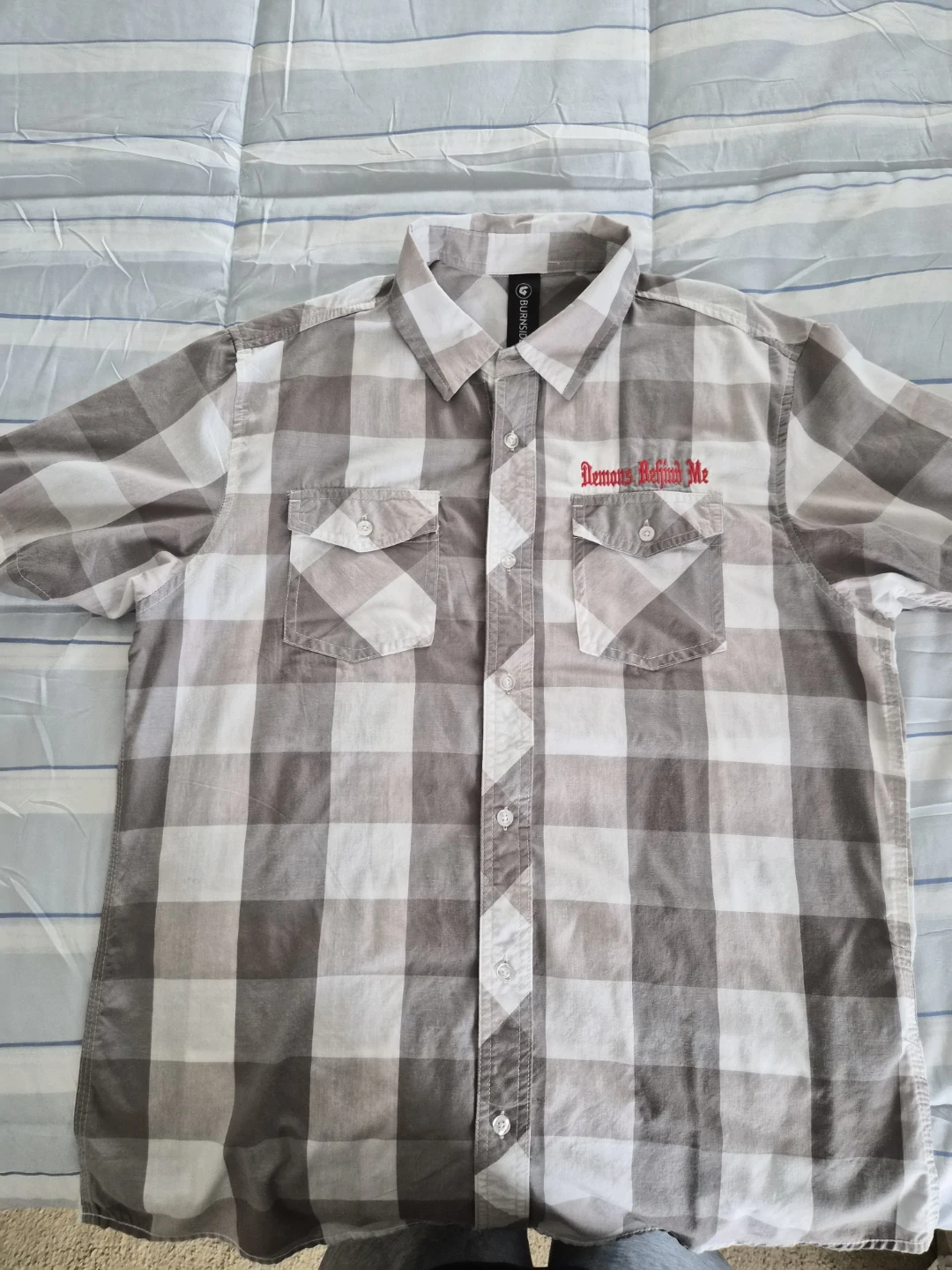 Demons Behind Me Men's Button Down