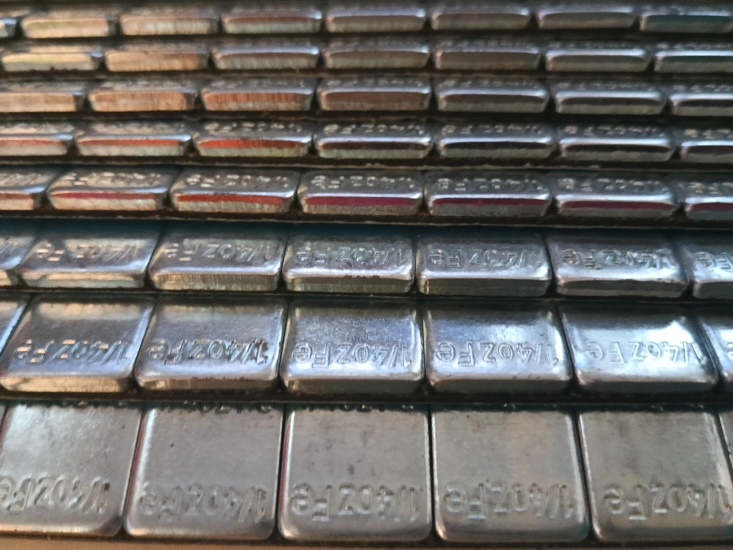 Set of 10, 1/4 oz Fe Balance Weights - photo 2