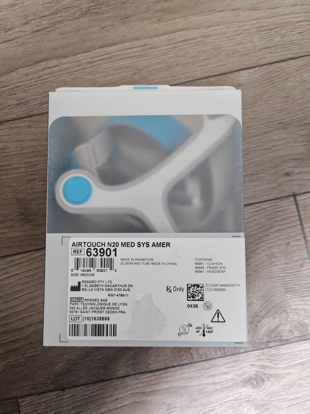 ResMed AirTouch N20 Medium CPAP Mask System - photo 2