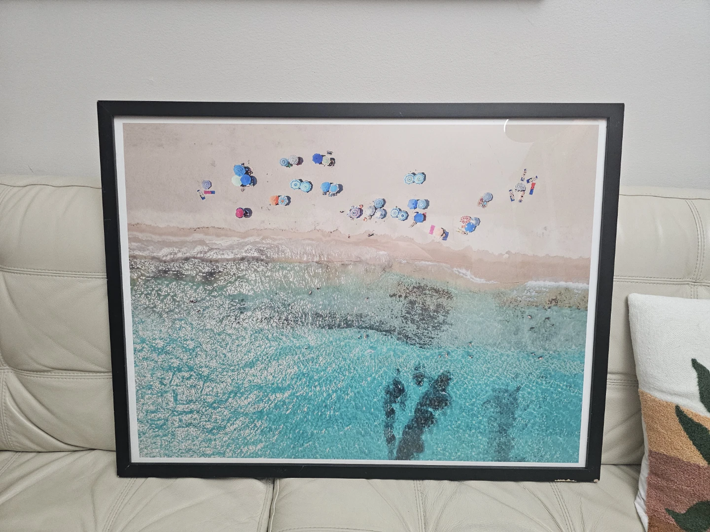 Framed Aerial Beach Art Print