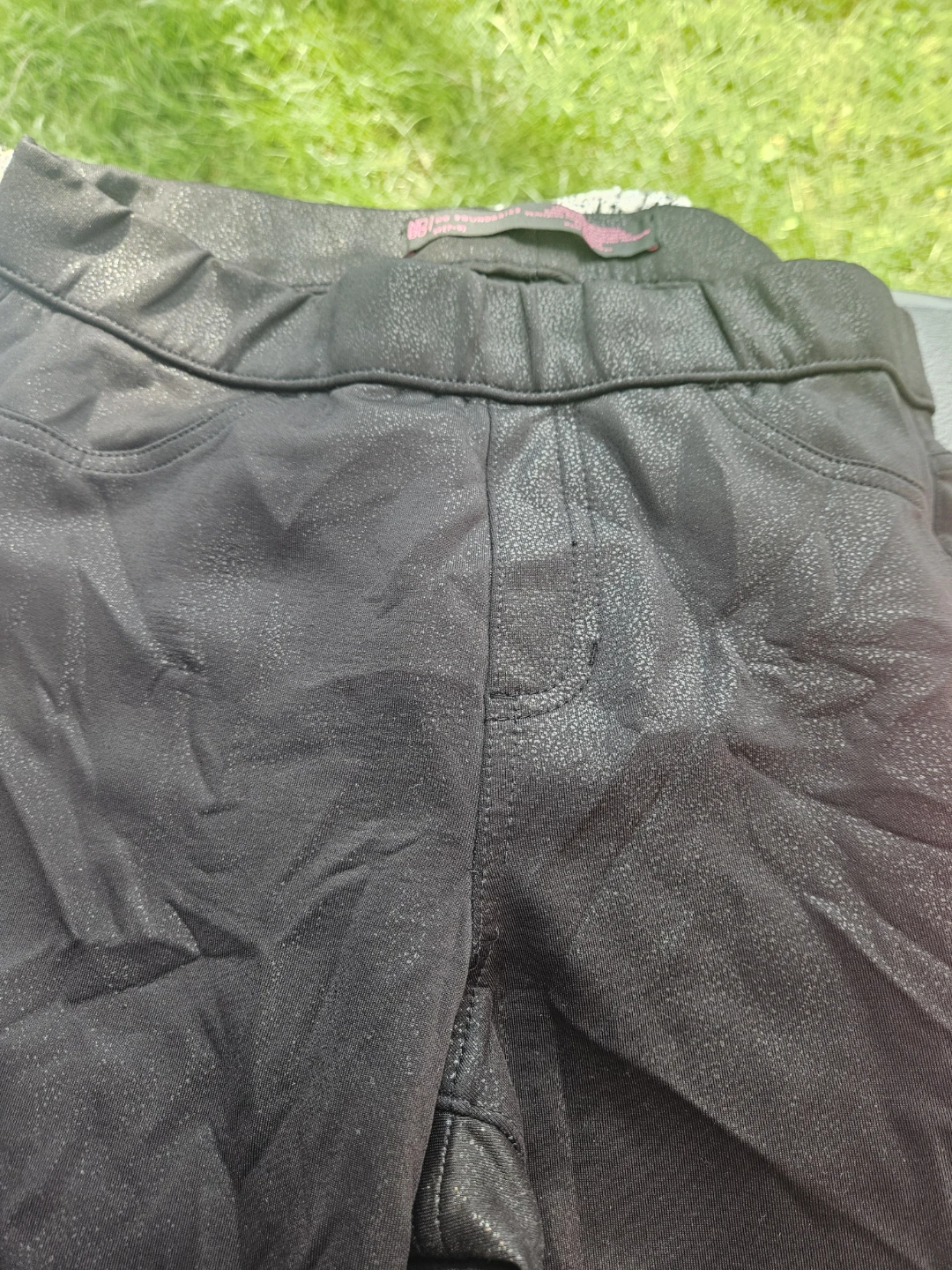 No Boundaries black shimmer leggings size medium - photo 2