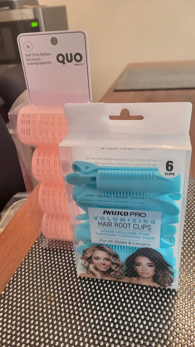 QUO Beauty Self Grip Rollers & SWISSCCO PRO Hair Root Clips - photo 2