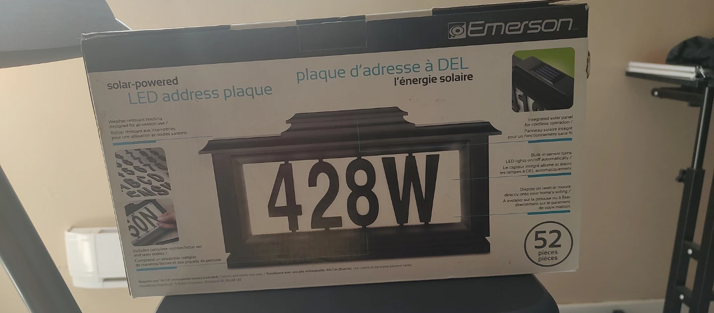 LED address plaque