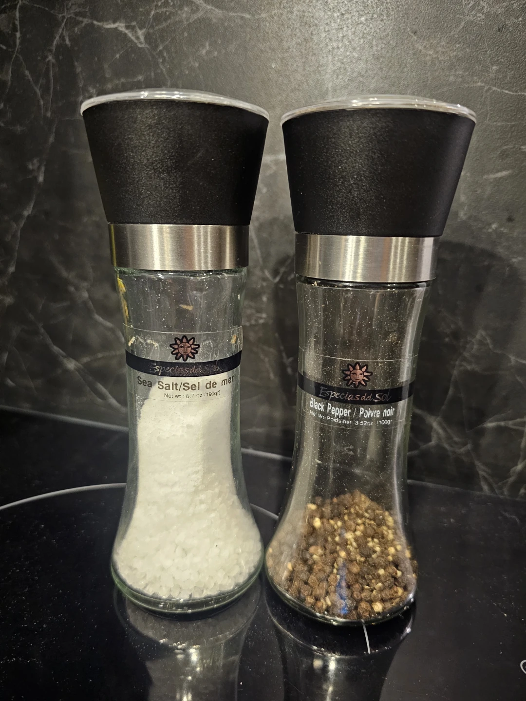 Especia del Sol Salt and Pepper Grinders