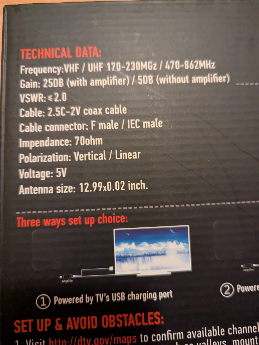 NEW Amplified HD Digital TV Antenna  Get OTA free channels - photo 5