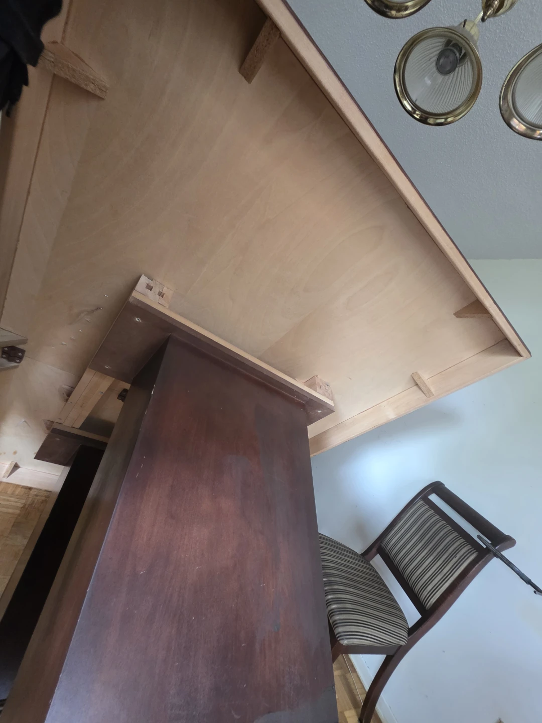 Dark Wood Dining Table with Chairs - photo 5
