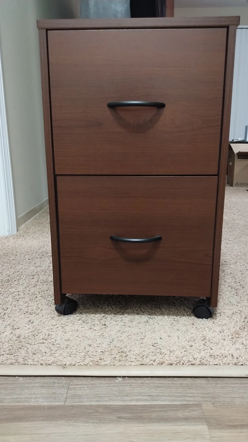 2 drawer rolling file cabinet