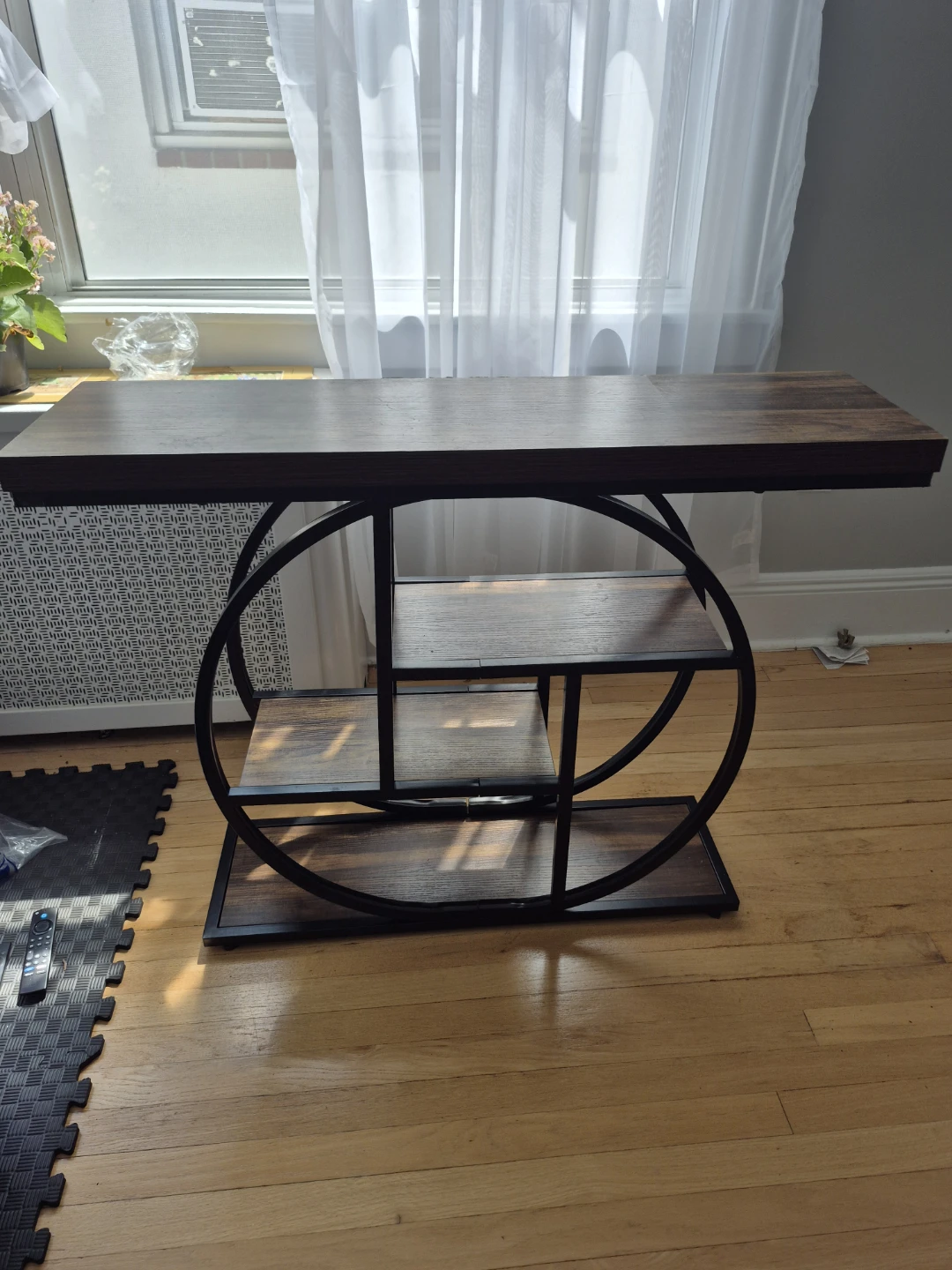 Console Table with Shelves