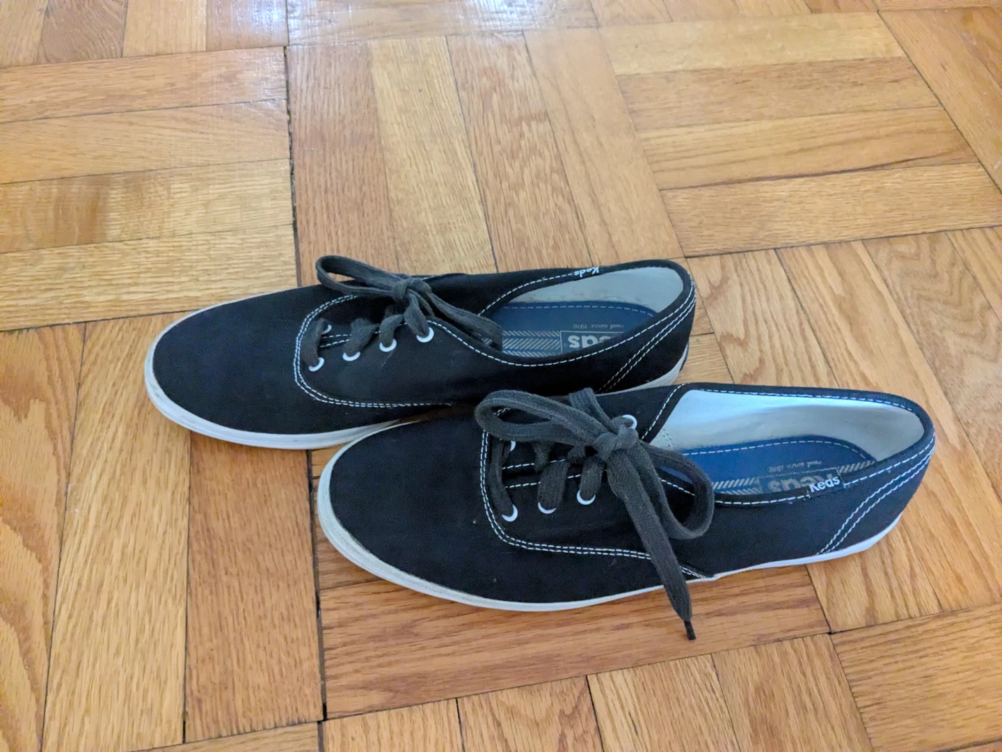 Keds Women's Black Canvas Sneakers size 10